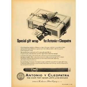  1965 Ad American Tobacco Co. Antonio y Cleopatra Cigars 