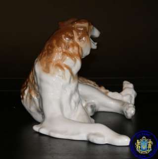   Russian LFZ porcelain DOG BORZOI WOLFHOUND figurine made in USSR