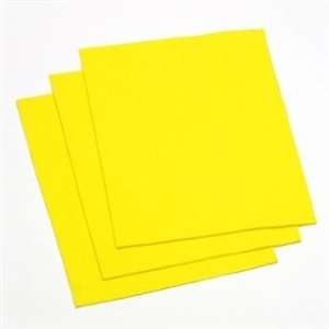  Felt Square 9x12   Yellow (Pkg of 25) Arts, Crafts 