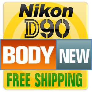 New Nikon D90 12.3MP Digital Camera SLR Body   25446 837654916148 