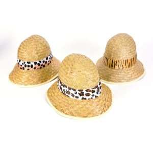  Adult Straw Safari Hat W/Safari Band Case Pack 24 