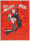 1962 Sheet Music THE MUSIC MAN Forrest Tucker, and Joan Weldon