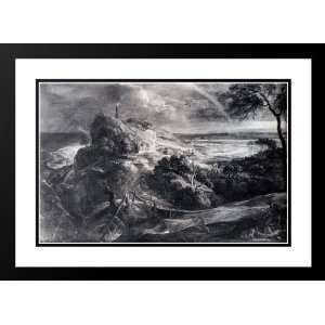   Matted Landscape With The Shipwreck Of Aeneas