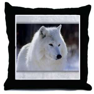  Throw Pillow Arctic White Wolf 