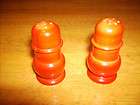 Wood Salt and Pepper Shaker Set from Czechoslovakia