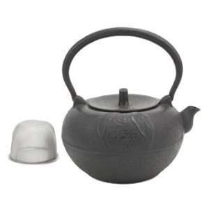  Large Leaf Cast Iron Teapot