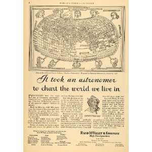   Claudius Ptolemaeus World Maps   Original Print Ad
