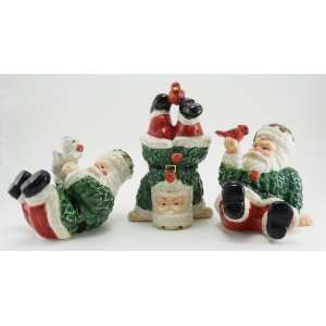  Santa Tumbling Figurines