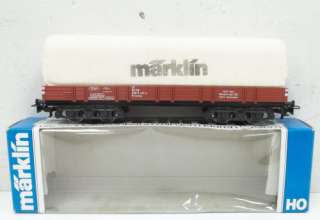 Marklin 4475 DB Low Side Gondola w/Canvas Covered Load/Box  