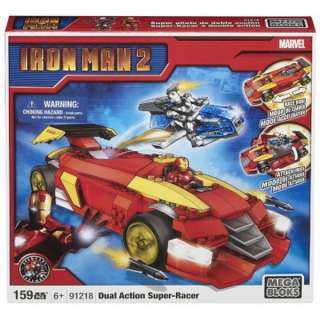   Dual Action Super Racer Car159 piece toy set Iron Man 2 Blocks  