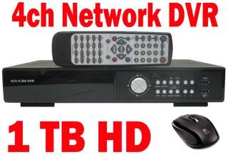 4CH DVR CCTV Security SYSTEM + 1TB HD installed  