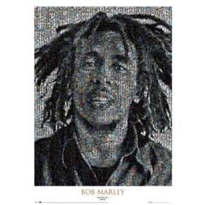  Bob Marley Photomosaic Reggae Music Poster 16 x 20 inches 