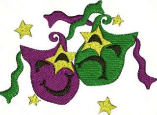 Mardi Gras Party Festival Machine Embroidery Designs CD  