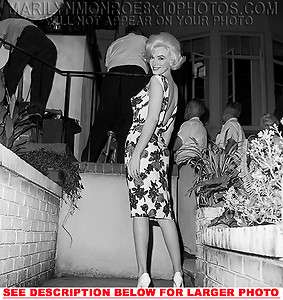 MARILYN MONROE BEAUTY IN FLOWER DRESS 1xRARE8x10 PHOTO  
