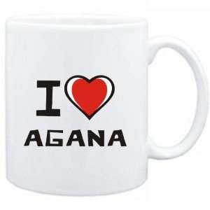 Mug White I love Agana  Cities 