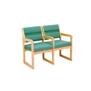    Double Sled Base Chair with Arms by Wooden Mallet
