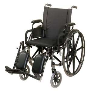 ITA MED Lightweight Adult Wheelchair with Flip Armrests and Elevating 