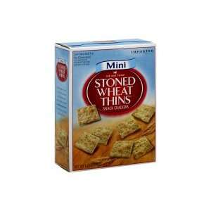 Red Oval Farms Stoned Wheat Thins Snack Crackers, Mini,8.8oz, (pack of 