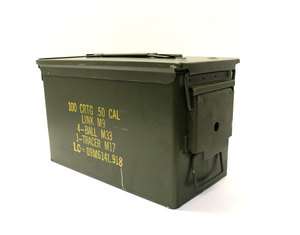 50cal US military ammo cans box chest clean great shape   3 each 