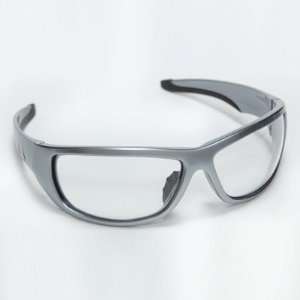 Aggressor Clear Anti Fog Lens, Gun Metal Frame Safety Glasses ANSI Z87 