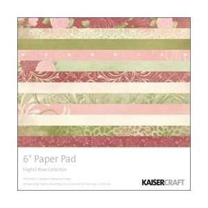  Kaisercraft English Rose Designed Paper Pad 6X6 24 