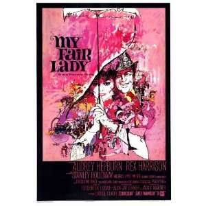  My Fair Lady Poster 27x40 Audrey Hepburn Rex Harrison 