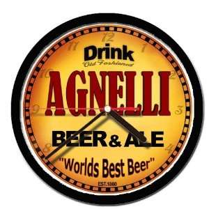  AGNELLI beer and ale wall clock 