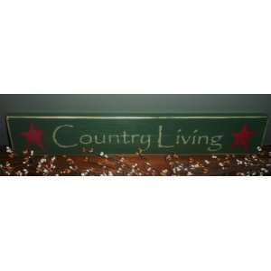  Rustic Shabby COUNTRY LIVING Wood Sign CHOOSE COLOR