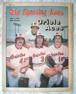 The Sporting News July 8 1978 Oriole Aces  