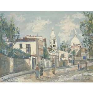   paintings   Maurice Utrillo   24 x 18 inches   The Abreuvoir street