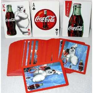 Coca Cola Coke Polar Bear Rock Climbing Promotional Playing Cards 1998 
