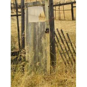  Old Door in Homestead Fence, Montana, USA Photographic 