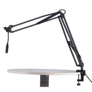  K&M 23850 Broadcast Microphone Desk Arm and Clamp with XLR 