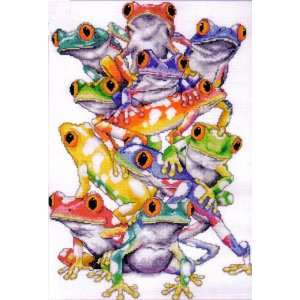  Cross Stitch Kit Frog Pile From Design Works Arts, Crafts 