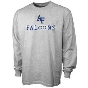 Air Force Falcons Ash Youth Team Logo Long Sleeve T shirt 