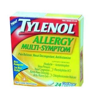  Tylenol Allergy 24 Multi symptoms Capsules pse Free