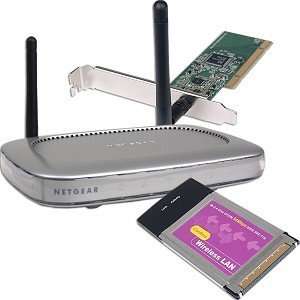  802.11g Wireless Kit w/Router/Wireless PC Card & PCI Card 