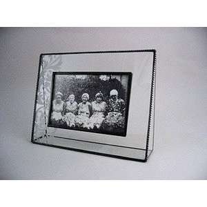   etched glass free standing 4x6 picture frame J. Devlin Glass Art Home