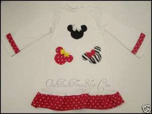 Minnie Mouse Knit Dress Custom Boutique 12 M to 6 Years  