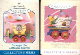   Collector Ornaments Cottontail Express Passenger & Coal Car  
