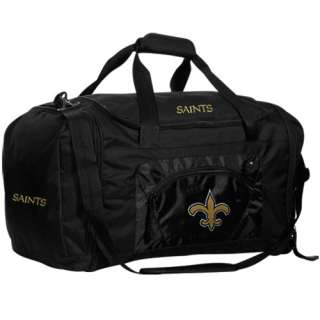 New Orleans Saints Black Roadblock Duffel Bag 804371040364  