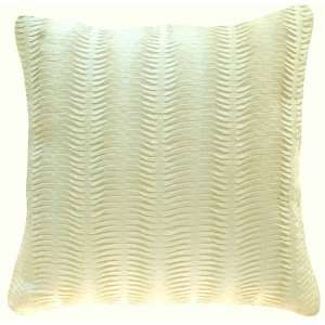 Akasha Baby Fern Cushion/ Toss Pillow   Pearl 