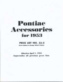 64   74 PONTIAC GTO ACCESSORY PARTS BOOK 69 70 71 72 73  