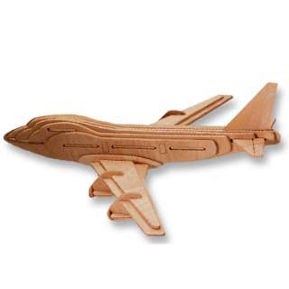 Wooden Puzzle   Airplane Model 747  