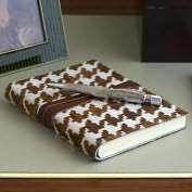 Product Image. Title Houndstooth Journal (5x7)   Brown