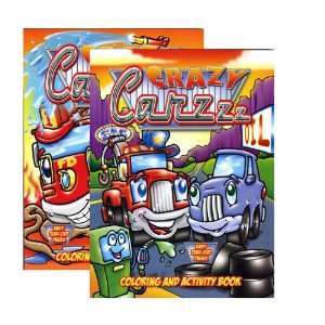  JUMBO CRAZY CARZZZ Coloring & Activity Books, Case Pack 48 