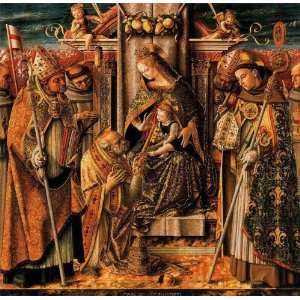  Hand Made Oil Reproduction   Carlo Crivelli   24 x 24 