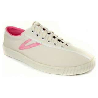 Tretorn Women`s Nylite Canvas White/Sea Pink Tennis Shoes 885117216014 