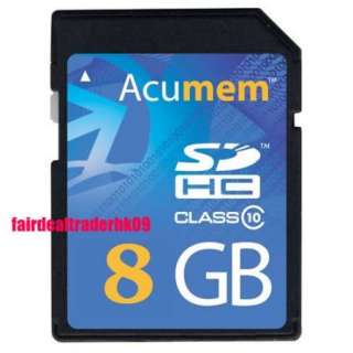 Acumem 8GB SD HC SDHC 8 G GB 8G Class 10 Memory Card Full HD  