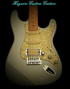 Light 6Lb. White Fat Fender Strat Mod+LowAction+Warmoth Opt+Humbucker 